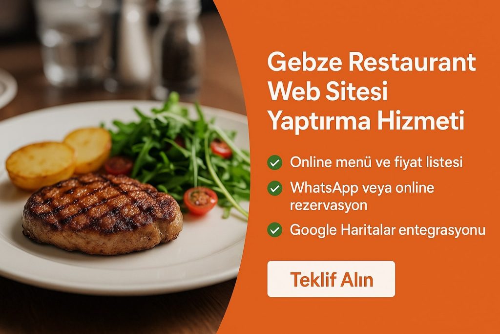 gebze restaurant web sitesi yaptirma
